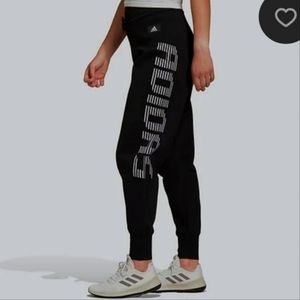 Adidas Knit Logo Print Sweats